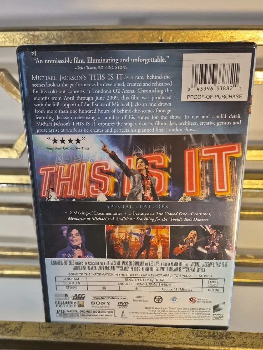 Michael Jackson This Is It, 2009, DVD Sealed Discover The Man you never knew.